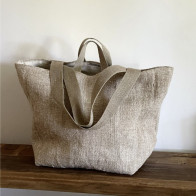 Sac cabas en chanvre ancien