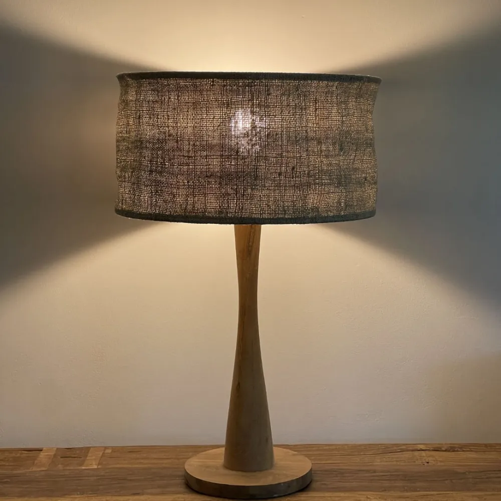 Abat-jour chanvre ancien - Luminaire