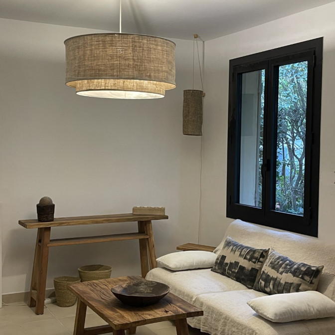 Abat-jour pour suspension double