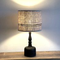 Abat-jour en chanvre ancien - Diamètre 30 cm x Hauteur 26 cm