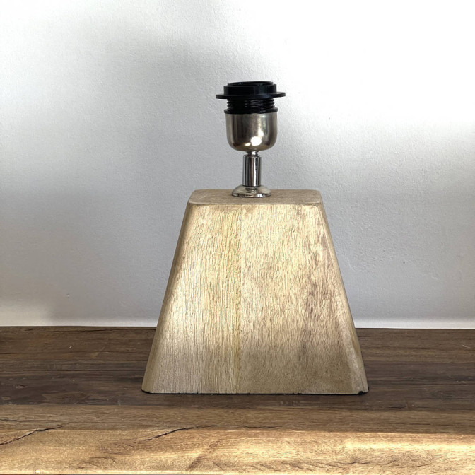 Pied de lampe bois naturel