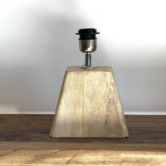 Pied de lampe bois naturel