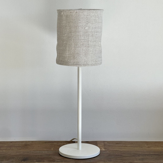 Abat-jour en chanvre ancien - Diamètre 15 cm x Hauteur 18 cm