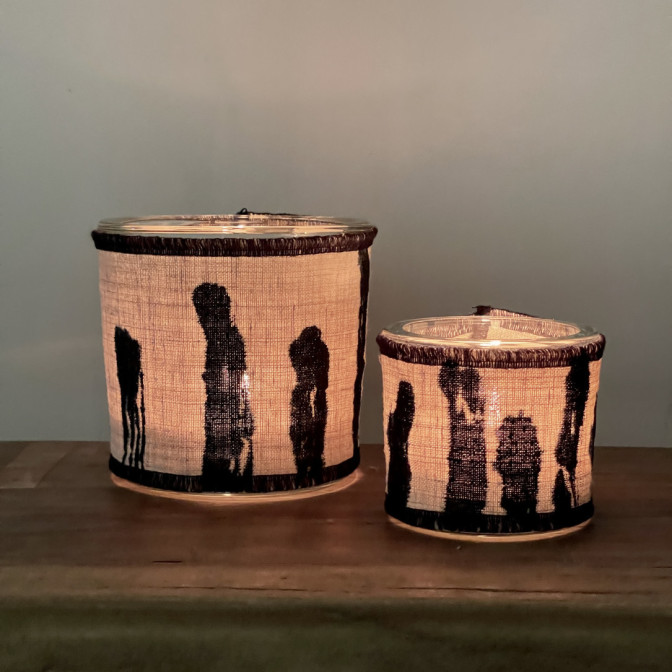 Photophore chanvre ancien