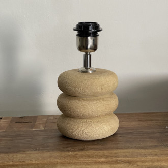 Pied de lampe bois naturel