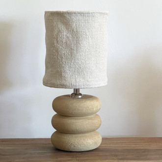 Abat-jour en chanvre ancien - Diamètre 15 cm x Hauteur 18 cm