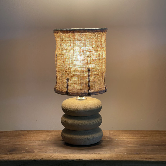 Abat-jour pour pied de lampe - Diamètre 15 cm x Hauteur 18 cm