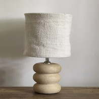 Abat-jour en chanvre ancien - Diamètre 20 cm x Hauteur 18 cm