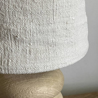 Abat-jour en chanvre ancien - Diamètre 20 cm x Hauteur 18 cm