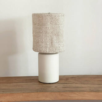 Abat-jour chanvre ancien diamètre 15cm