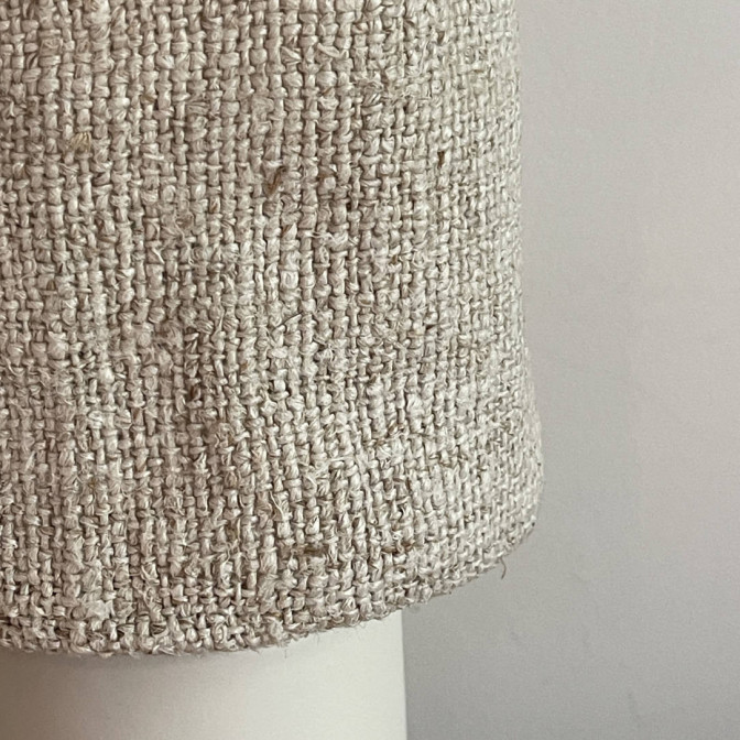 Abat-jour chanvre ancien diamètre 15cm