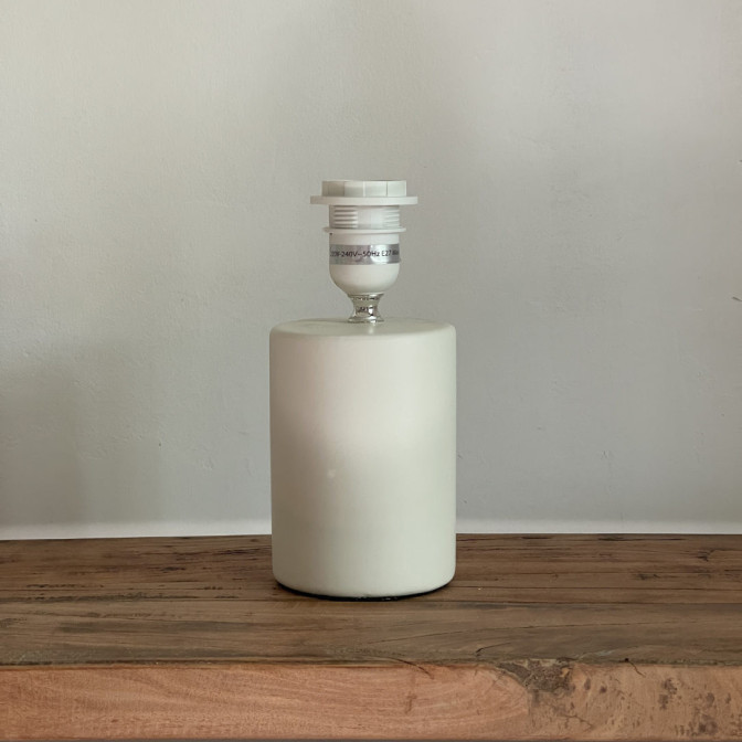 Pied de lampe céramique blanche