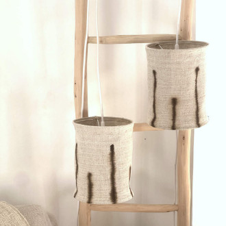 Abat-jour pour suspension en chanvre ancien 