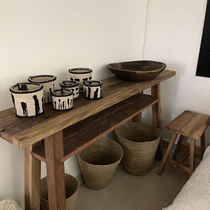 Photophore chanvre ancien