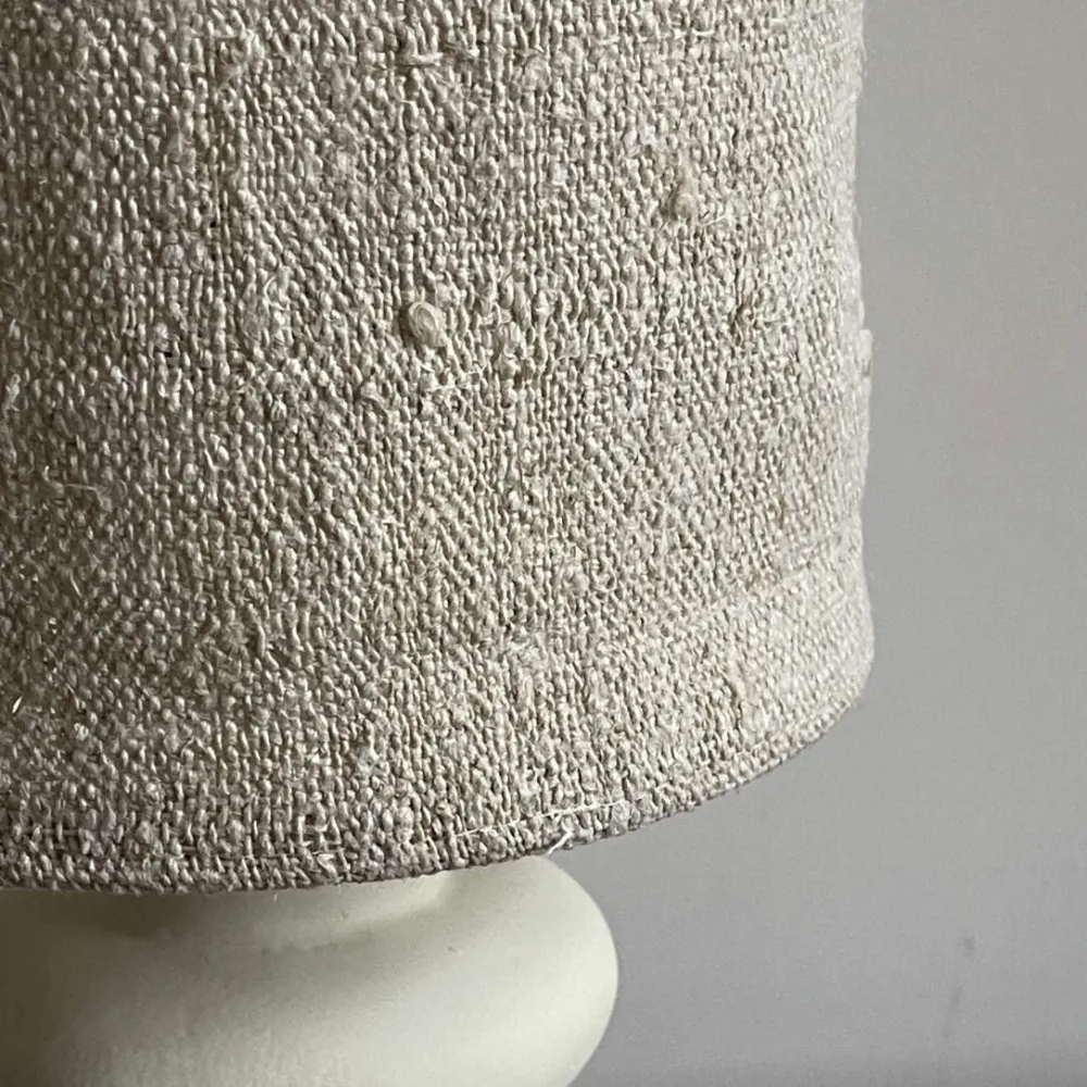 Abat-jour chanvre ancien pour pied de lampe