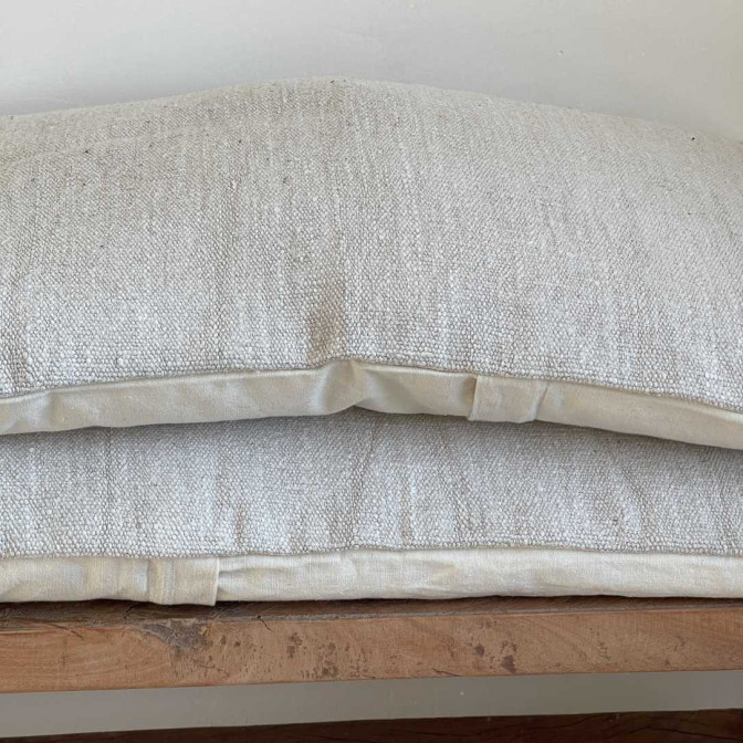 Coussin chanvre ancien rustique