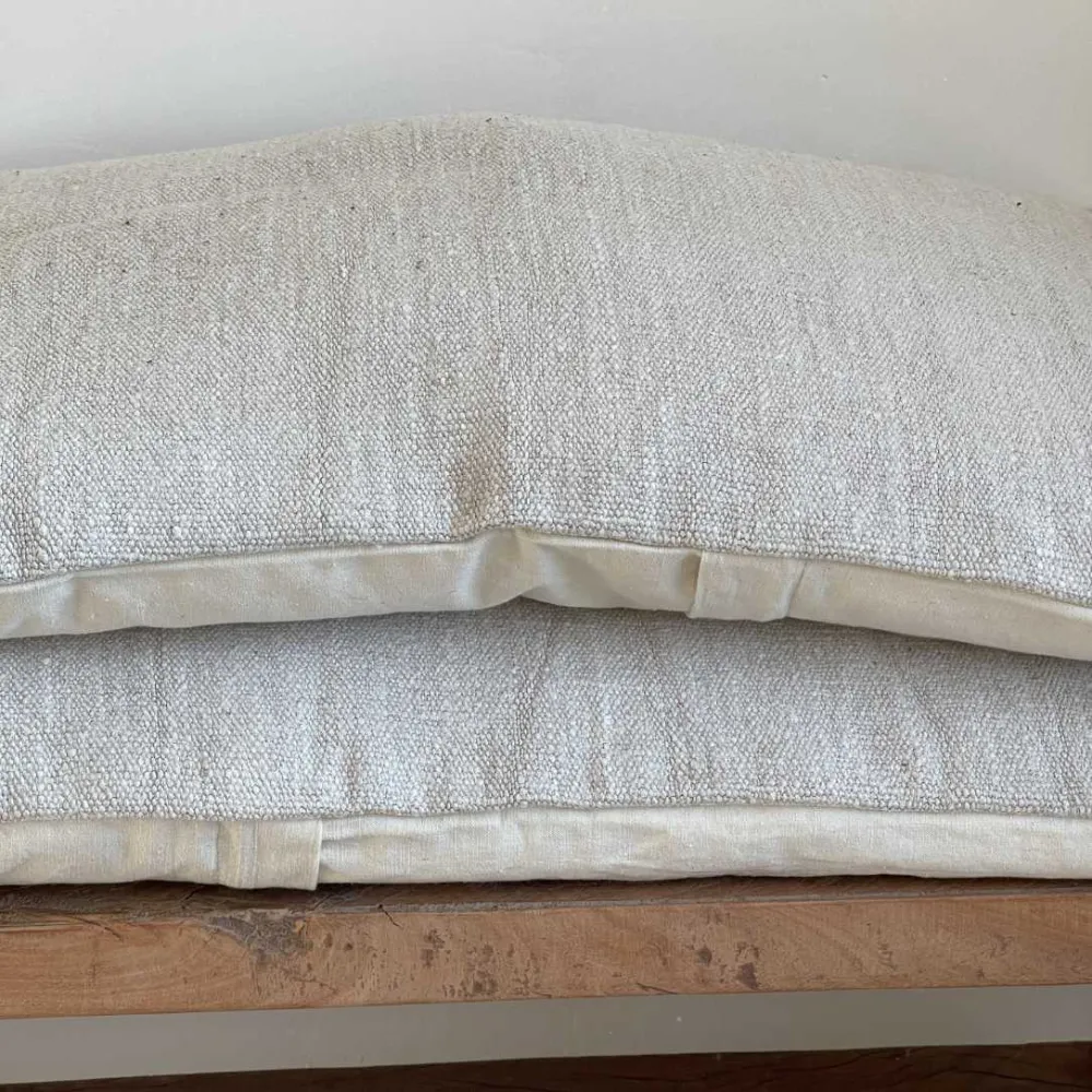 Coussin chanvre ancien rustique