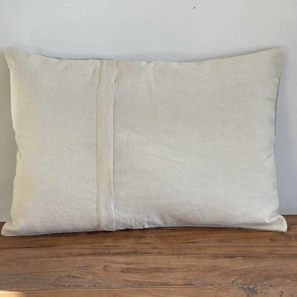 Coussin chanvre ancien rustique
