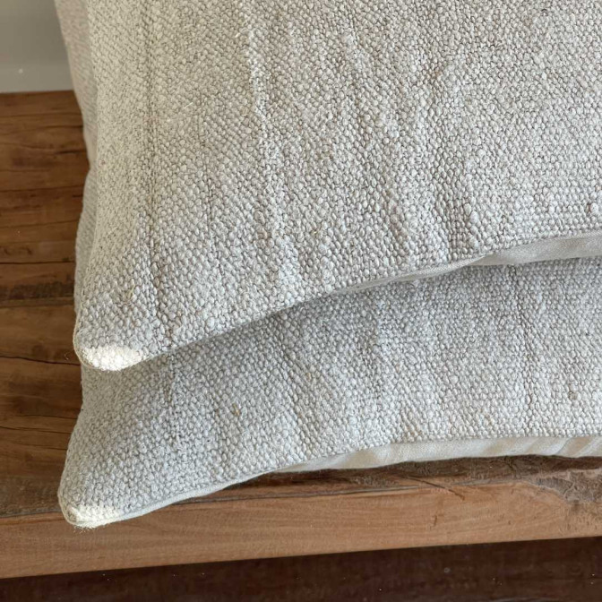 Coussin chanvre ancien rustique