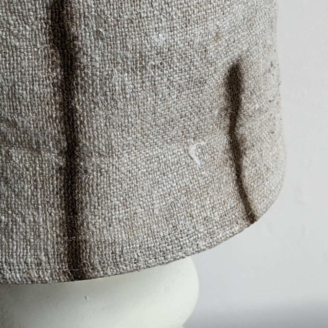 abat-jour en chanvre ancien diamètre 20cm