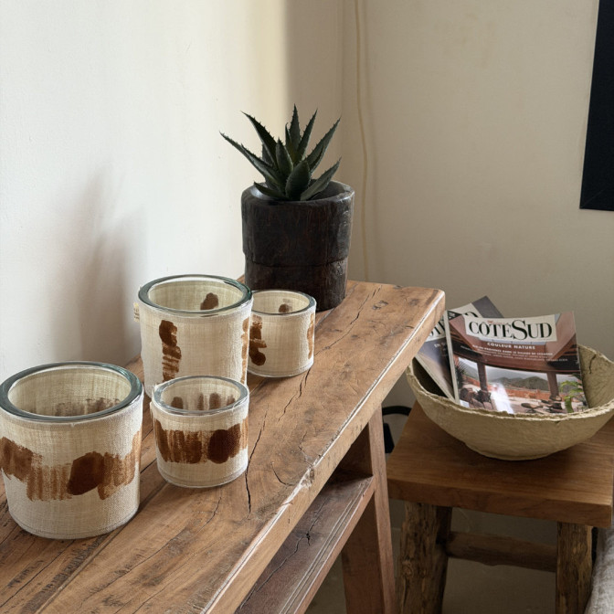 Photophore chanvre ancien