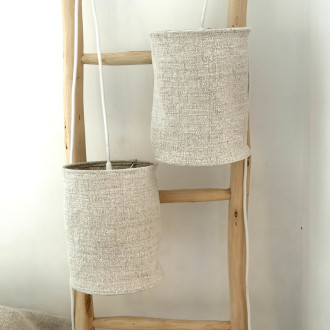 abat-jour pour suspension chanvre ancien