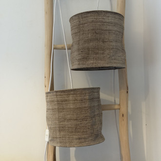 abat-jour pour suspension chanvre ancien