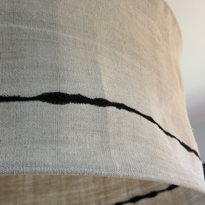 abat-jour pour suspension - grand diamètre - artisanat français