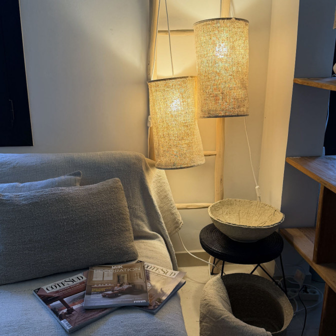 abat-jour pour suspension création artisanale unique et originale