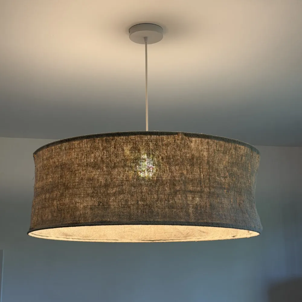 suspension en tissu lin chanvre ancien artisanat français