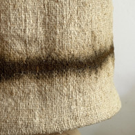 Abat-jour chanvre ancien artisanal