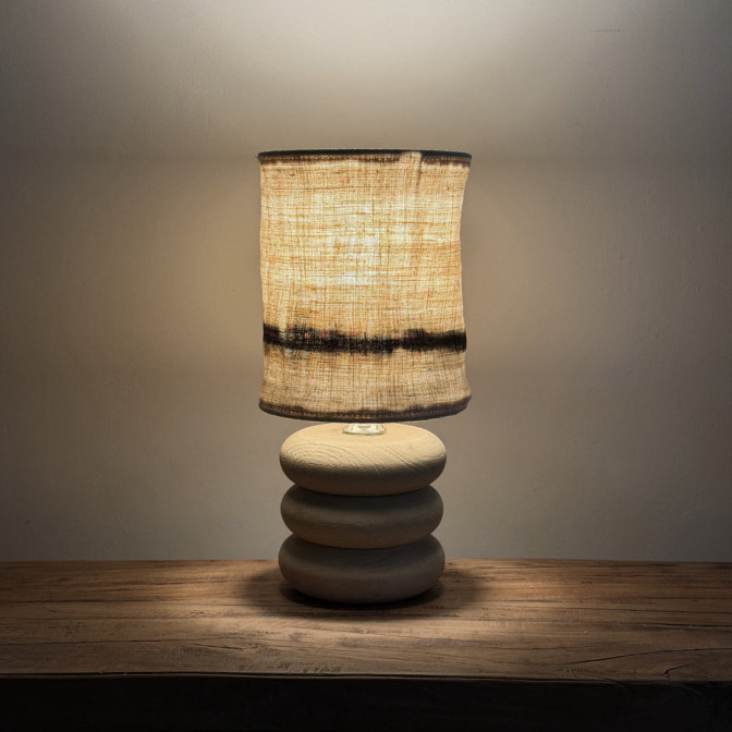 abat-jour-pour lampe sur pied création artisanale