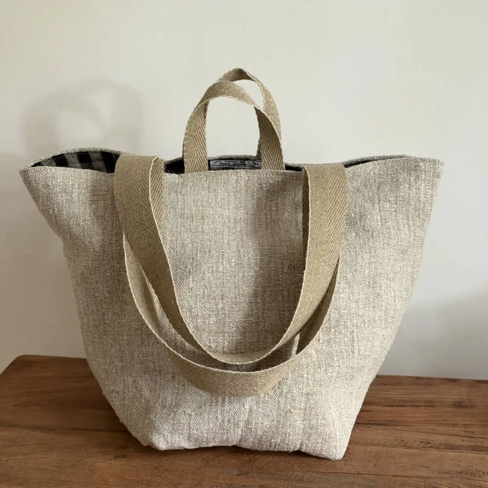 Sac besace en chanvre ancien – Le Simplissimo