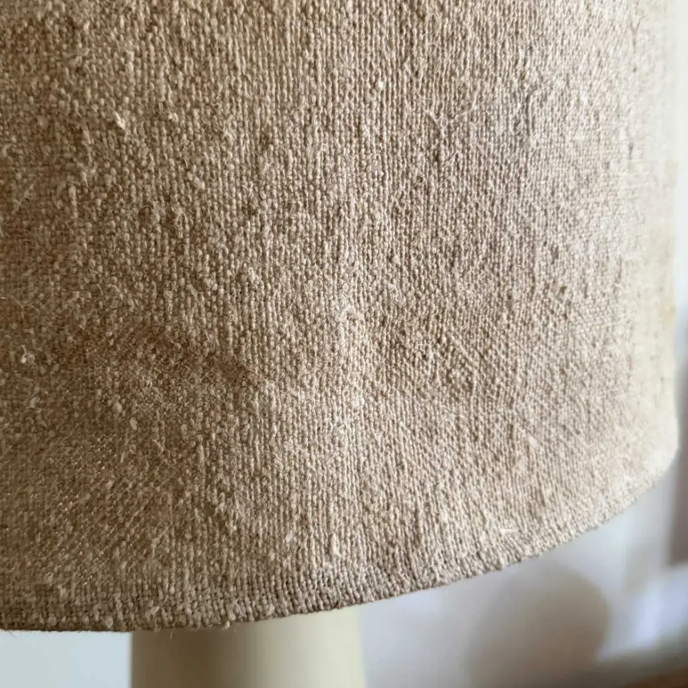 Abat-jour pour pied de lampe tissu ancien