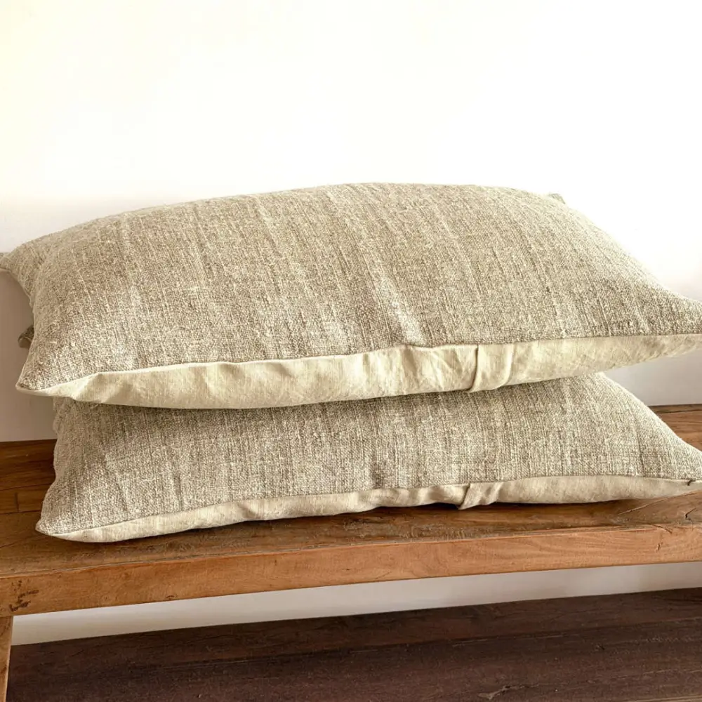 coussin en chanvre ancien