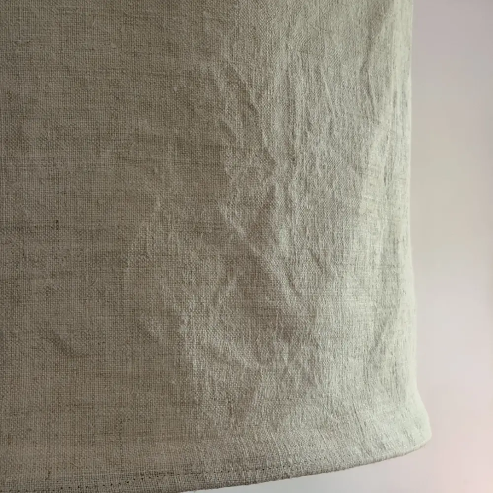 abat-jour pour suspension tissu ancien
