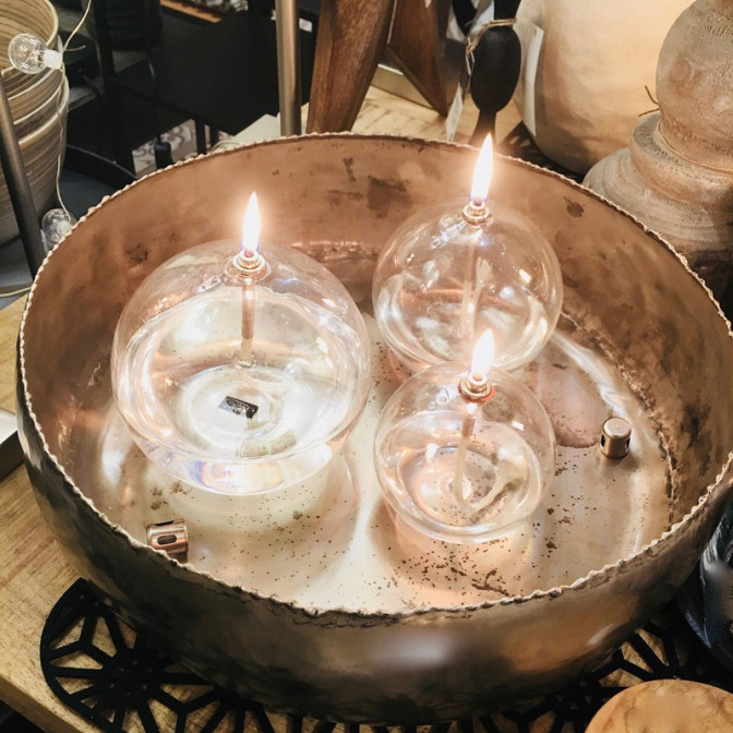 Bougie verre soufflé - Accueil