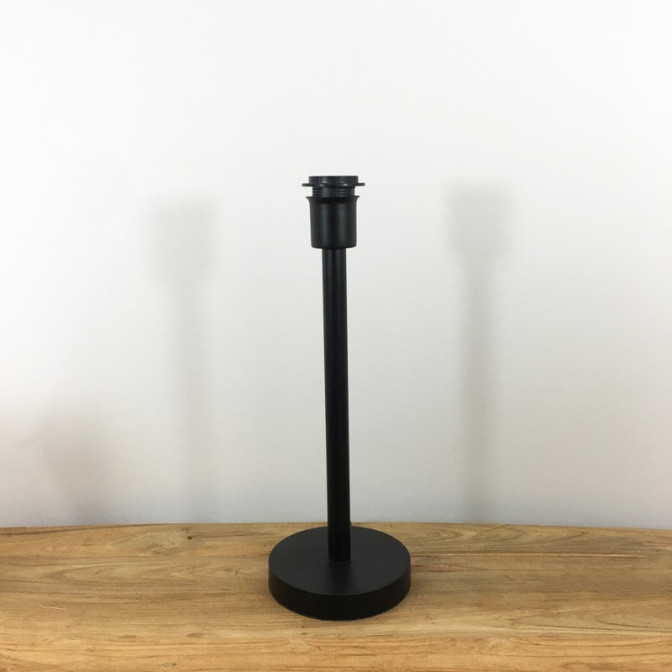 Pied de lampe métal noir