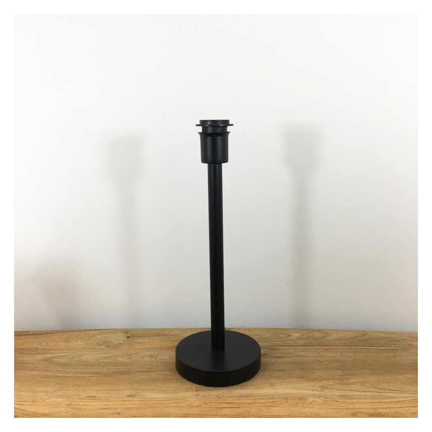 Pied de lampe métal noir