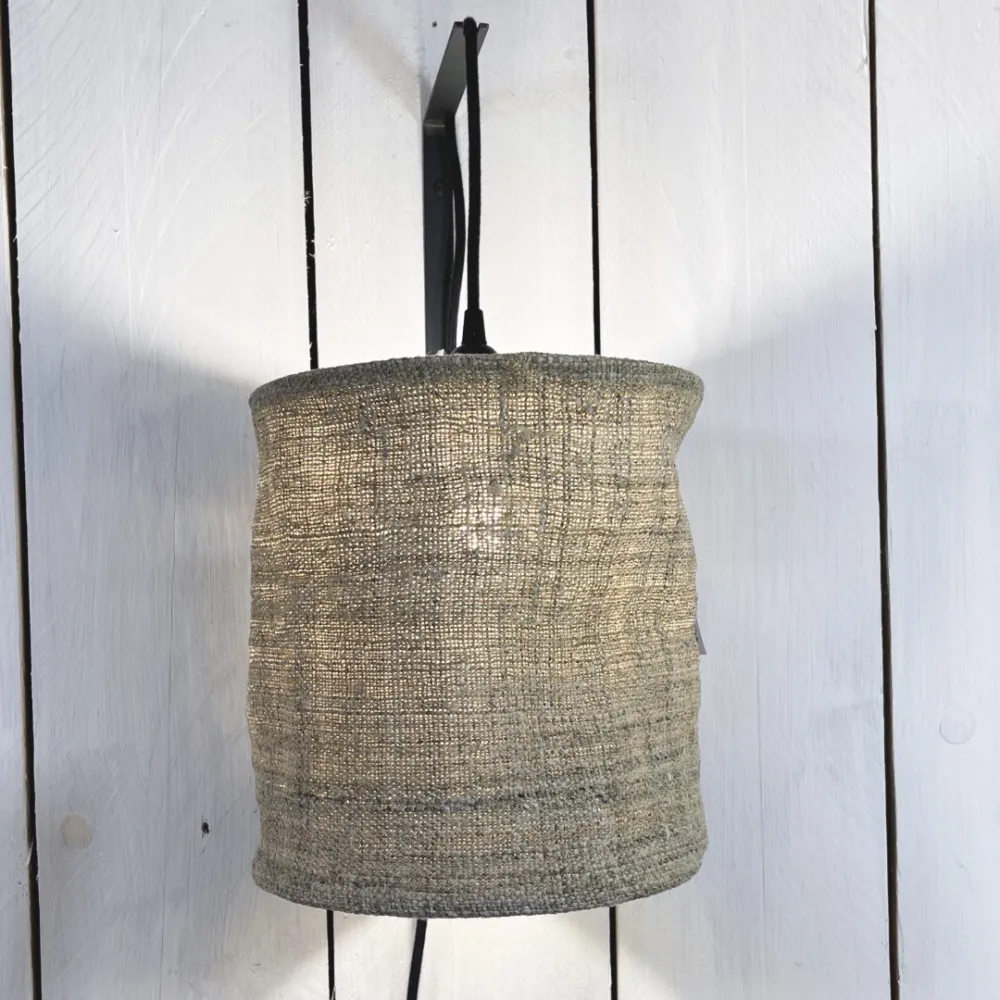 abat-jour pour suspension chanvre ancien - Luminaire