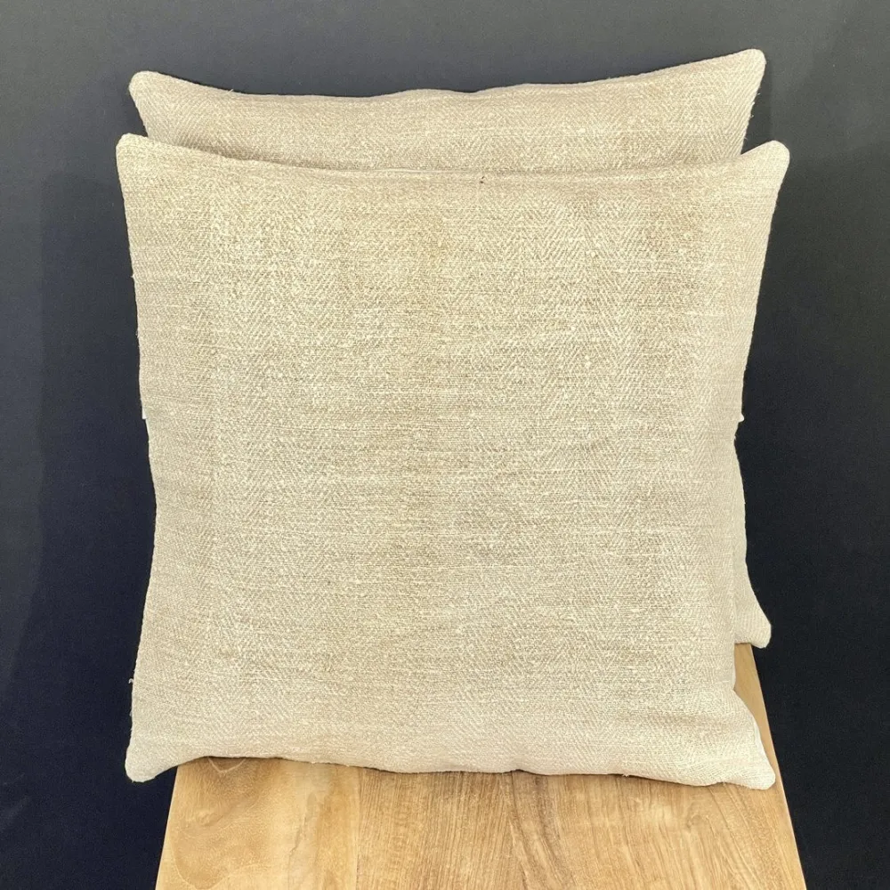 Coussin chanvre ancien - Coussin en lin, coussin en chanvre ancien