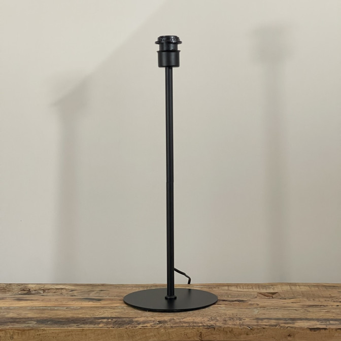 Pied de lampe métal noir haut - Luminaire