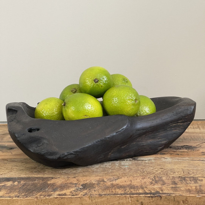 Coupe racine de teck noire - Accueil