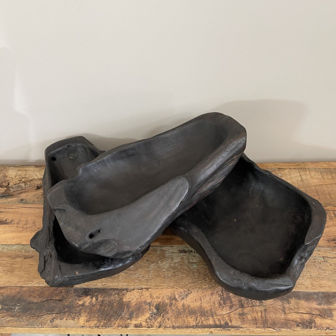 Coupe racine de teck noire - Accueil